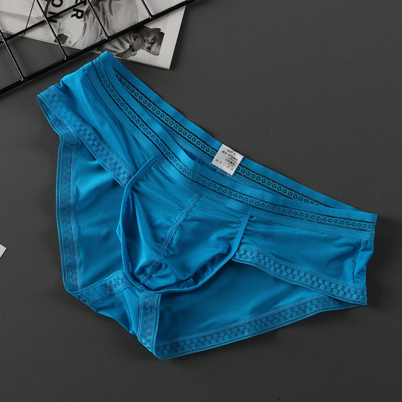 Men's Ice Silk Transparent Briefs