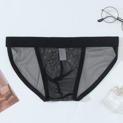 Men's Ultra-thin Transparent Mesh Breathable Briefs