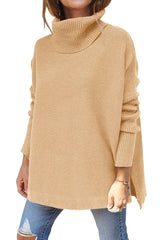 2023 Turtleneck Batwing Pullover Sweater