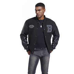 Men's Casual Embroidered Patchwork Jacket