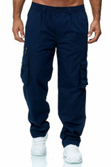 Men's Casual Multi-pocket Loose Straight Overalls
