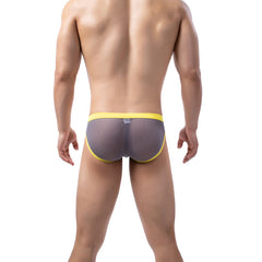 Men's Mesh Transparent Breathable Color Matching Briefs