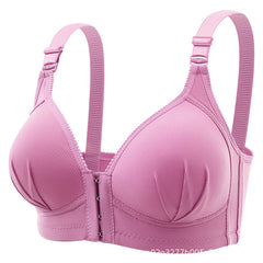 Large size front clasp no steel ring beautiful back bra