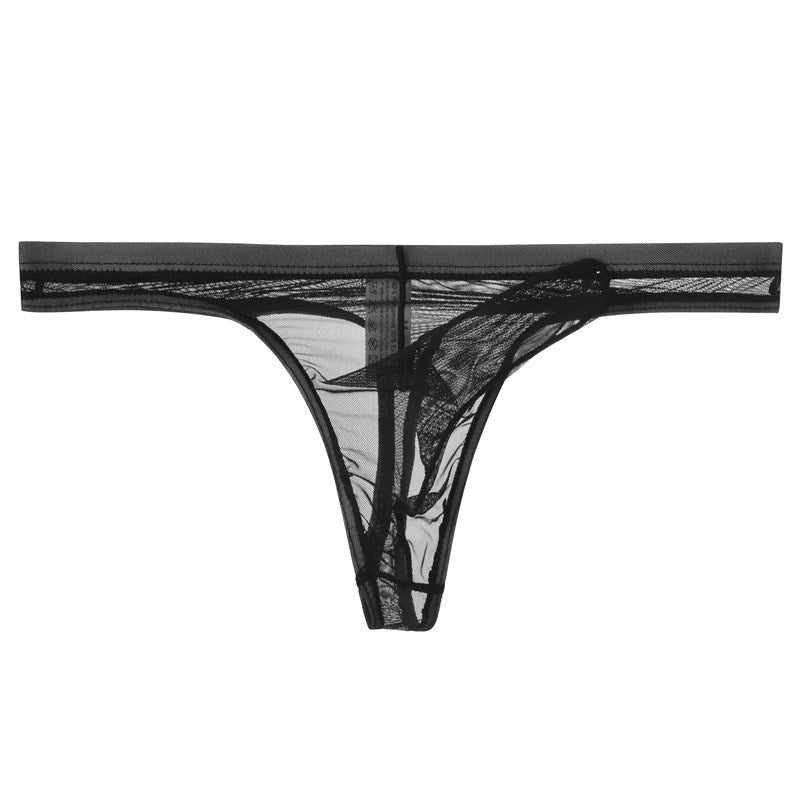 Ultra-thin mesh transparent thong