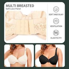 Lace jacquard ultra-volume BCDEF cup bra