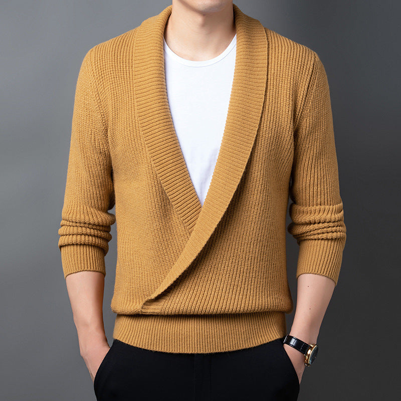 Men's 2023 Lapel Knitted Cardigan
