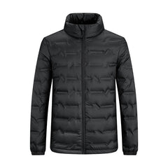 Men's Winter White Duck Down Cold-proof Warm Stand Collar Casual Down Jacket
