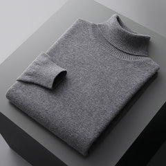 Men's 100% Wool Turtleneck Sweater