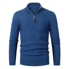 Men's half-zip pullover sweater