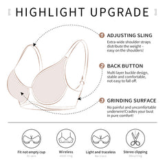 Sexy ultra-thin see-through BCDEF cup bra