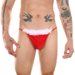 Men's Christmas Sexy Plush Thong