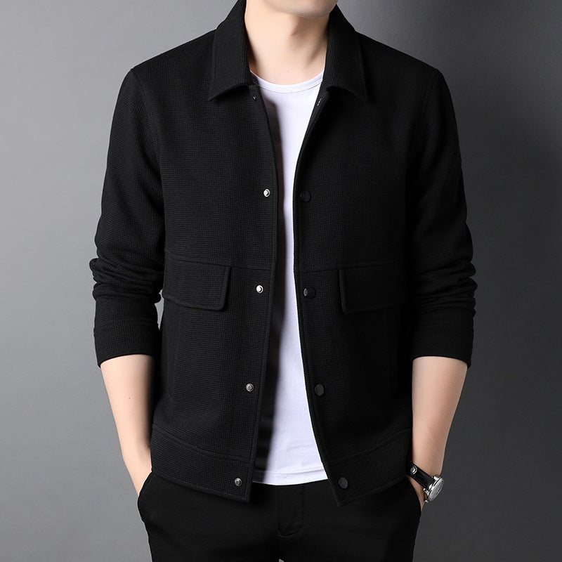 2024 New Men's Casual Lapel Loose Jacket