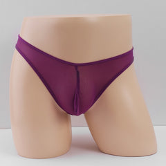 Men's Sexy Mesh Transparent Hip Lifting Sports Thong
