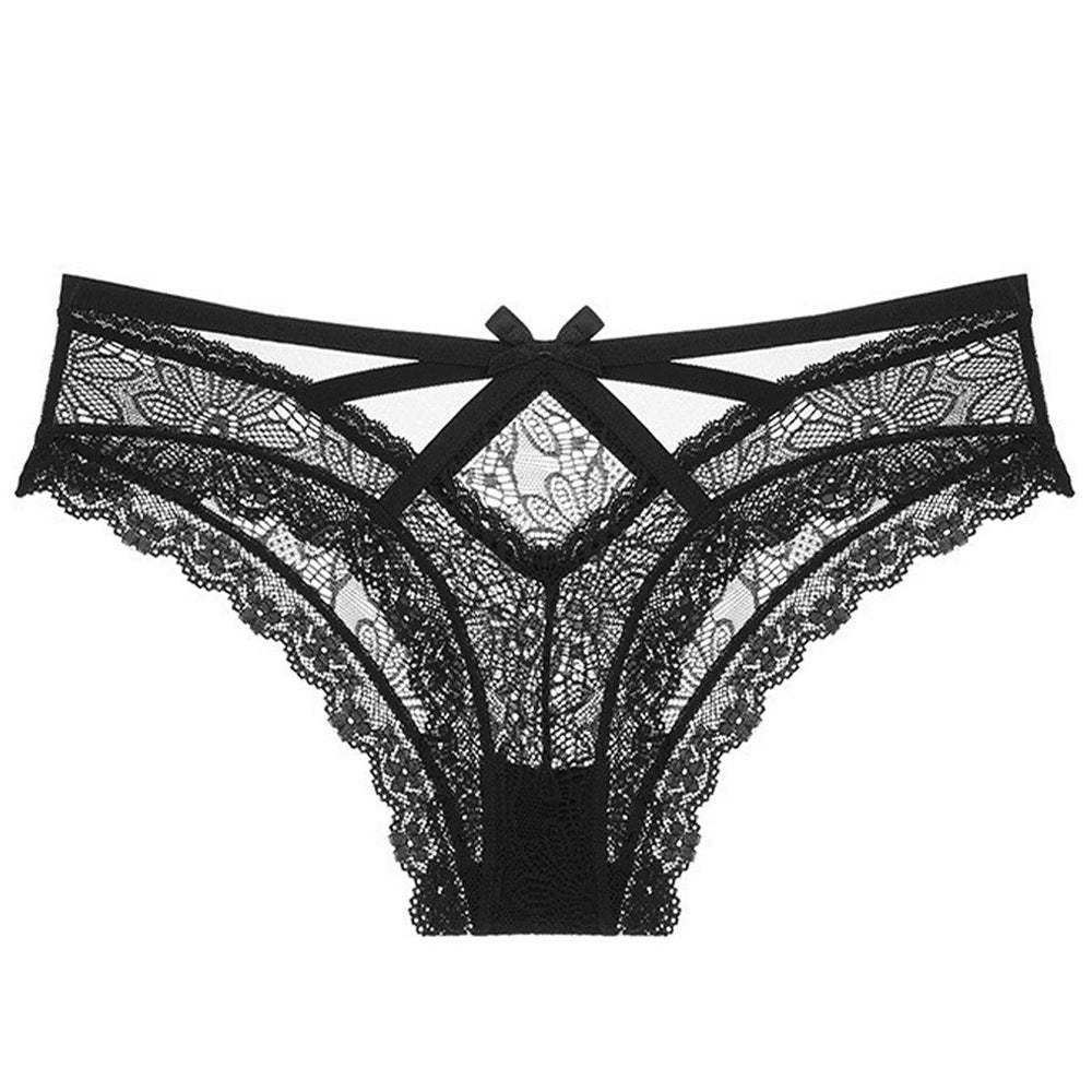 Sexy bow romantic lace panties