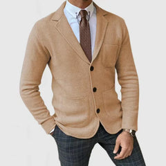 Men's Business Casual Knitted Sweater Jacket