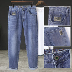 Men's Stretch Super Soft Slim Fit Versatile Printed Jeans