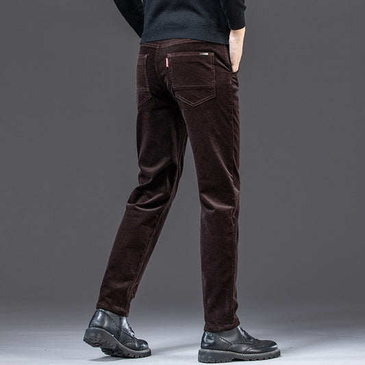 Men's Straight Warm Corduroy Pants