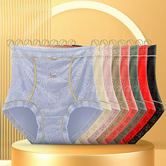High waist lace plus size women's panties
