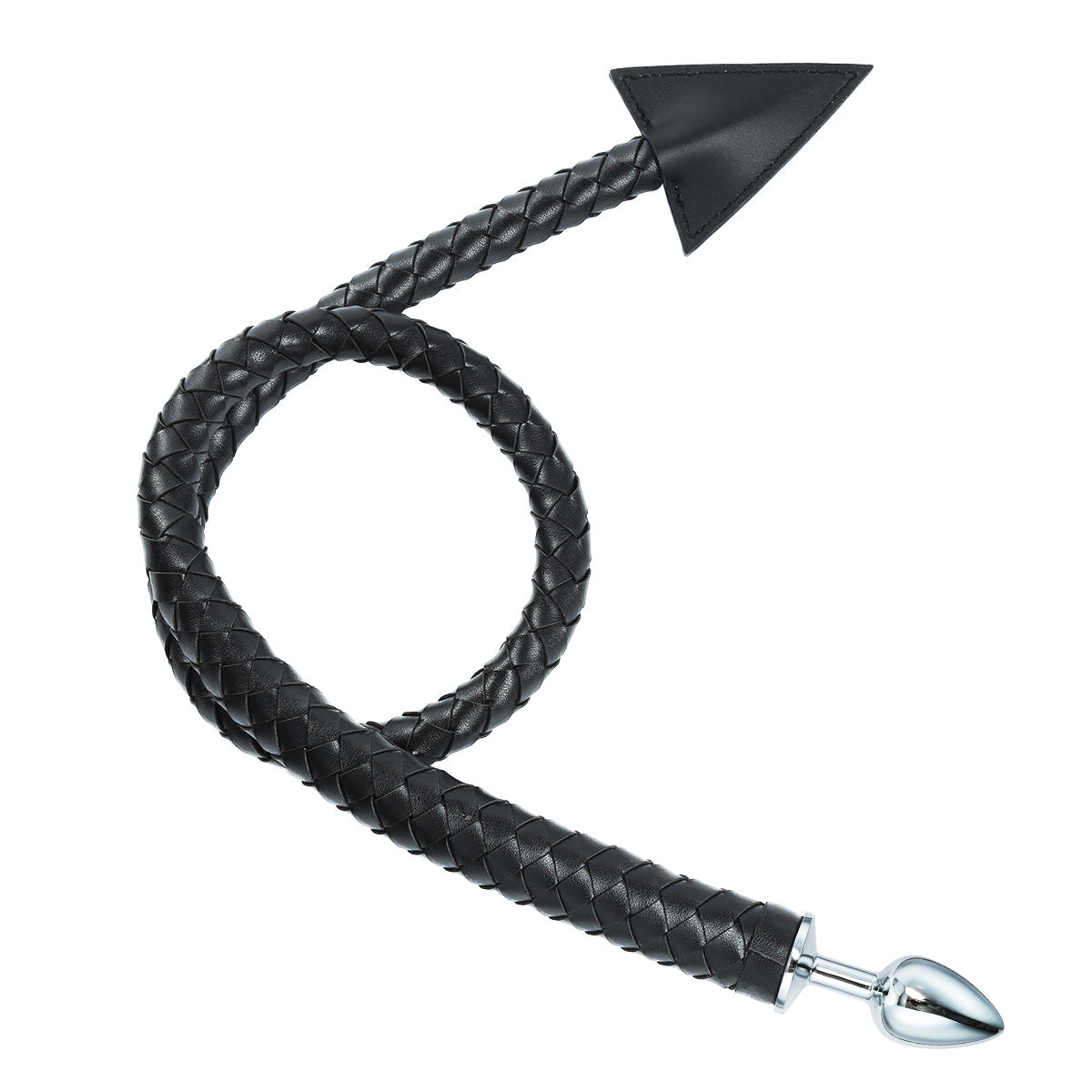 PU Triangular Leather Whip Anal Plug Multi-purpose Whip