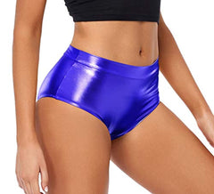Metallic High Waist Hip Lift Shiny Sexy Shorts