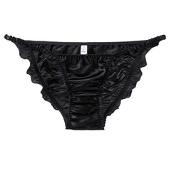 New 100% Mulberry Silk Ruffle Briefs