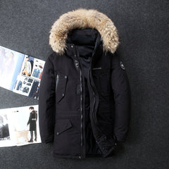 Men's Winter White Duck Down Thickened Down Jacket