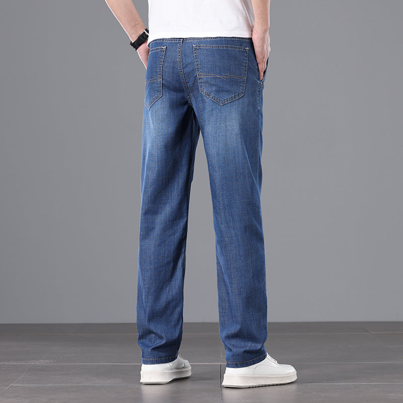 Men's Business High Waist Loose Jeans