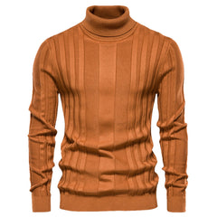 Men's New High Collar Solid Color Bottoming Sweater