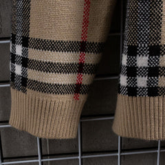Men's Casual Fashion Striped Knitted Cardigan
