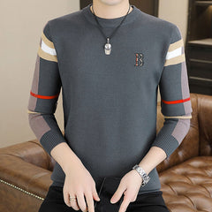 Crew neck loose pullover sweater