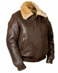 Men's Lapel Casual Warm Leather Jacket