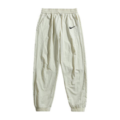 2024 New Men's Casual Ice Silk Loose Ankle-tie Nylon Quick-drying Sweatpants