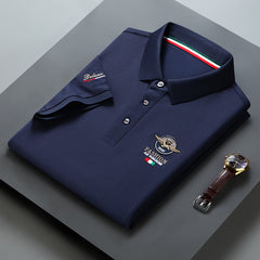 Men's Embroidered Business Polo Shirt