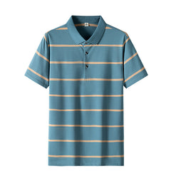 New Arrival Men's Casual Striped Polo Shirt