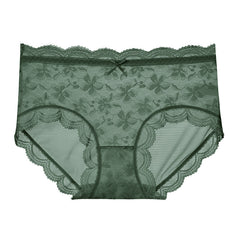 Floral Lace Light Breathable Mesh Briefs