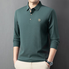 Men's Business Casual Brushed POLO Shirt