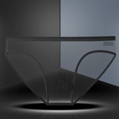 Men's Transparent Ice Silk Sexy Seamless Breathable Mesh Briefs