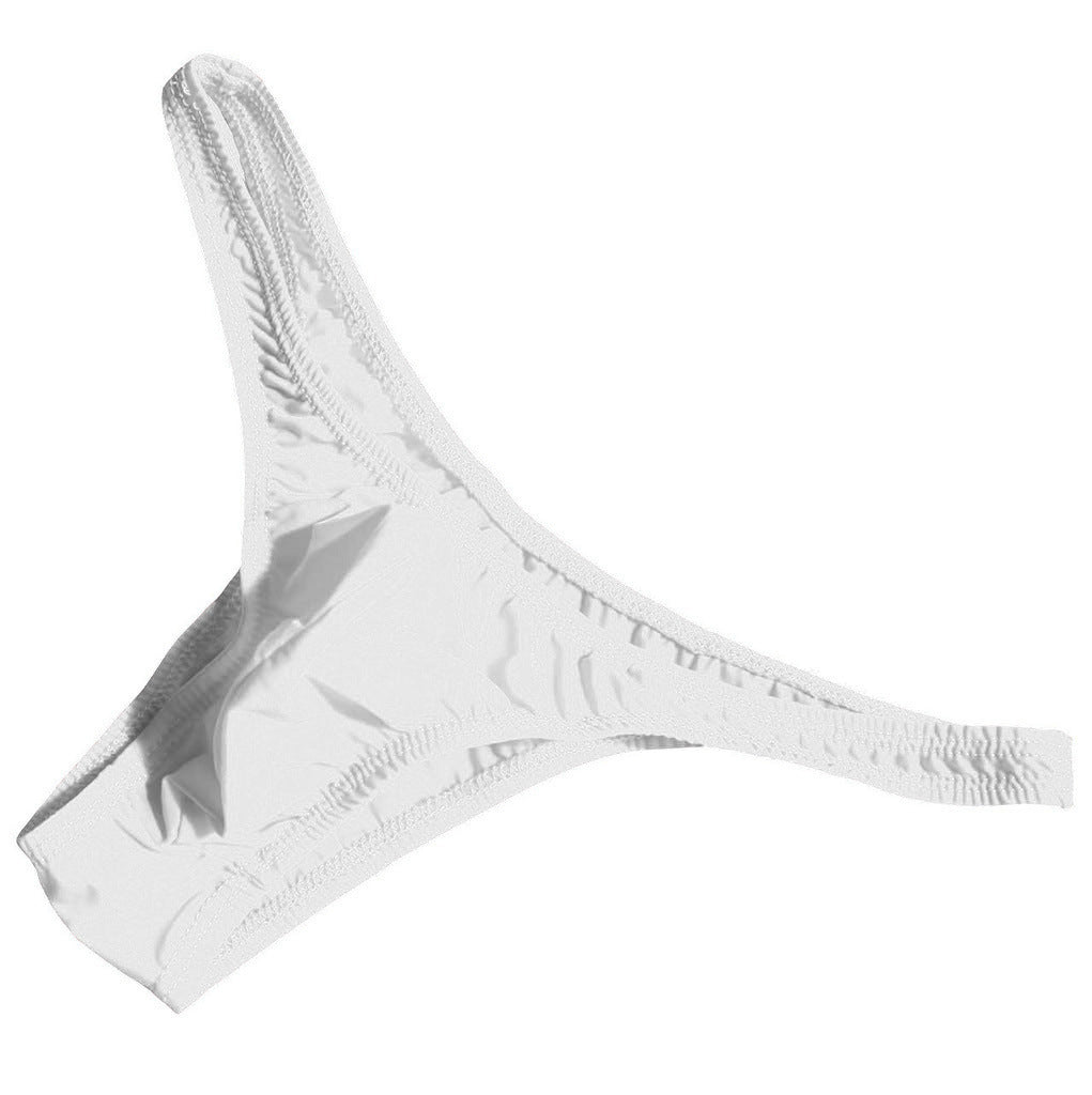 Translucent ice silk low-rise thong