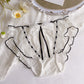 Japanese Contrast Lace Sexy Hip-covering Ribbon Plus Size Underwear