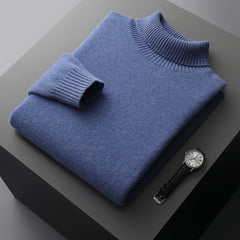 Men's 100% Pure Wool Turtleneck Sweater