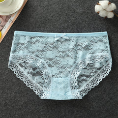 Sexy ultra-thin transparent mesh lace hollow panties