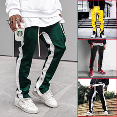 2024 New Men's Fashion Color Matching Sports Pants