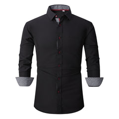 Men's Business Casual No-iron Long-sleeved Shirt