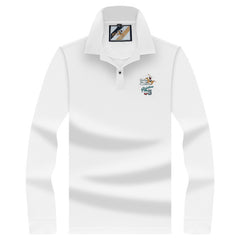 Men's Embroidered Fashion Business Polo Shirt