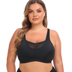 Plus size wireless sports bra