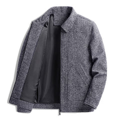 2024 Men's Woolen Fashion Soft Business Casual Jacket
