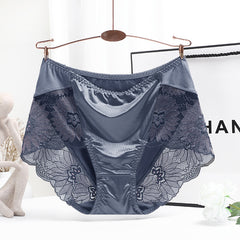 Hip-lifting Sexy Lace Seamless High Waist Large Size Briefs