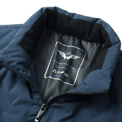 Lightweight, stylish and casual down jacket with stand collar
