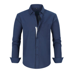 Men's Business Anti-wrinkle Zipper Shirt