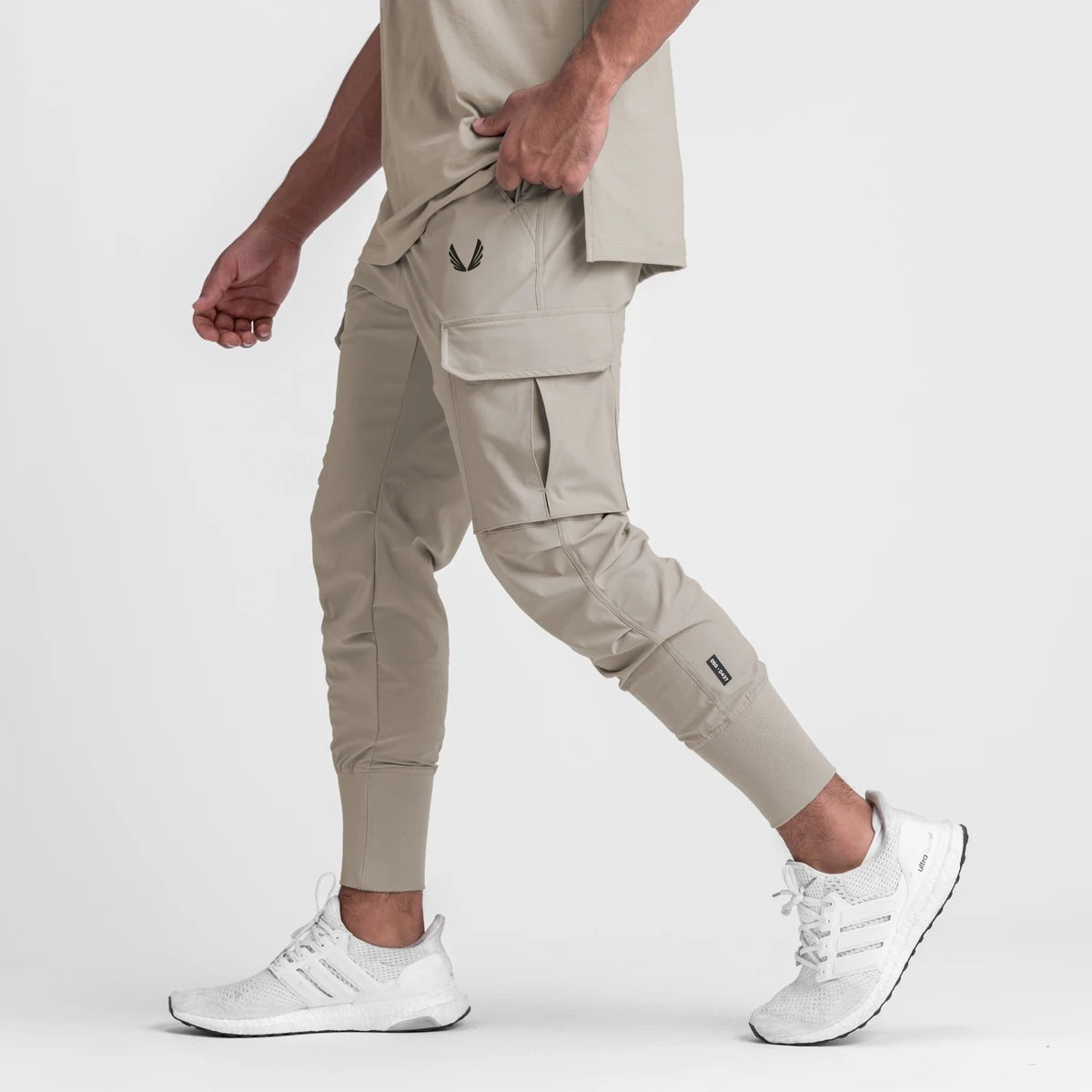 2024 New Men's Loose Quick-drying Elastic Ankle-tie Running Training Pants